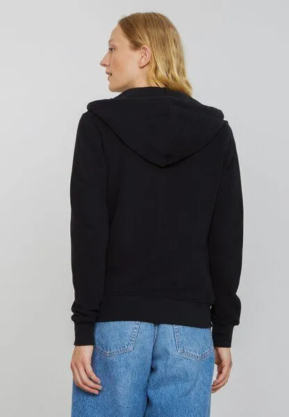 recolution Damen Sweatjacke aus Bio-Baumwolle - DAHLIA - recolution, Black (schwarz), – Produktbild 5 von 8