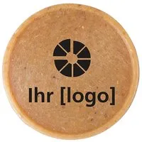 Einkaufswagenchip aus Biokunststoff inkl. einseitigem 2-farbigem Aufdruck – Produktbild 1 von 1