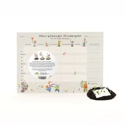 Die Stadtgärtner Die Stadtgärtner Stundenplan aus Saatpapier (DIN A4) | Mit Wildblumen-Saatgut zum Einpflanzen | Praktisch & wächst nach Gebrauch weiter | Kreative Geschenkidee für Kinder rund um Schule & Schulalltag – Produktbild 1 von 1
