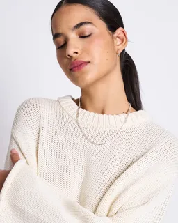JAN N JUNE JAN 'N JUNE Damen vegan Pullover Sona Cremefarben – Produktbild 1 von 1