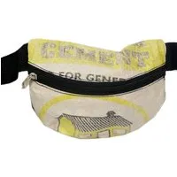 Nyuzi Blackwhite Nyuzi Blackwhite einfache kleine Bauchtasche | recycelt aus Zementsäcken in verschiedenen Farben – Produktbild 1 von 1