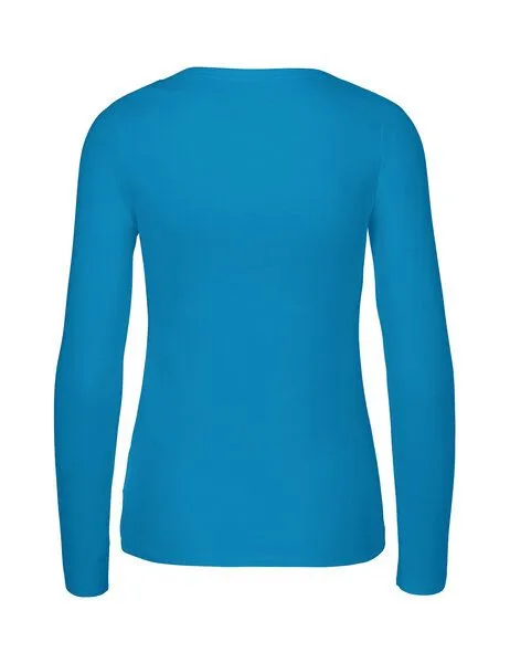 Neutral® - 3FREUNDE Neutral® - 3FREUNDE Frauen Longsleeve, Sapphire, – Produktbild 3 von 4