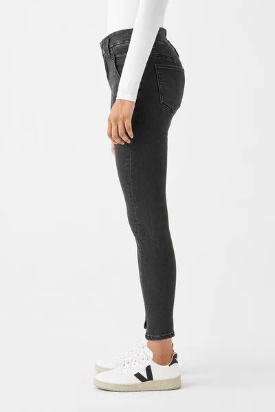 DAWN Damen Jeans SUN UP Powerstretch Design Details DAWN Bio-Baumwolle, Black denim, – Produktbild 3 von 5