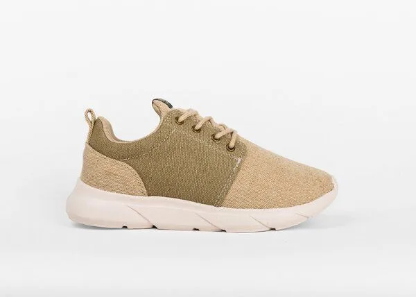 8000Kicks 8000Kicks Explorer V2 Beige und Grün - Wasserdichte Hanfschuhe – Produktbild 2 von 8