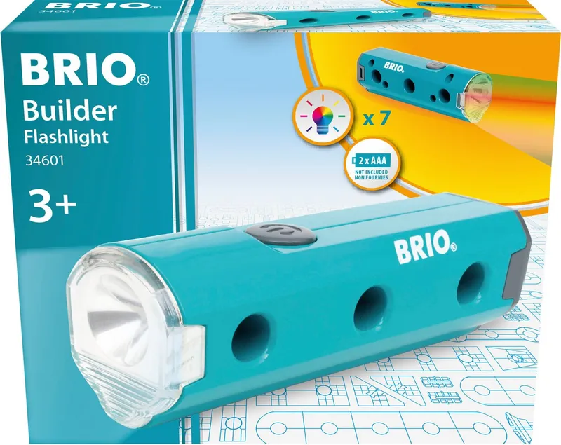 BRIO BRIO Taschenlampe Builder Taschenlampe, für Kinder, FSC® - schützt Wald, Blau, – Produktbild 1 von 4