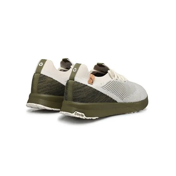 SAOLA SAOLA Vegan Sneaker Herren - Tsavo M 2.0, White / burnt olive, – Produktbild 3 von 4