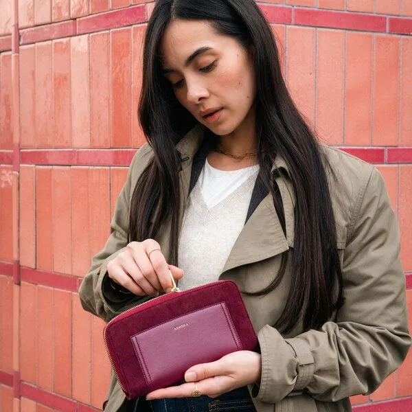 Ashoka Paris Ashoka Paris Companion Wallet Oxymore Uppeal Bordeaux – Produktbild 5 von 5