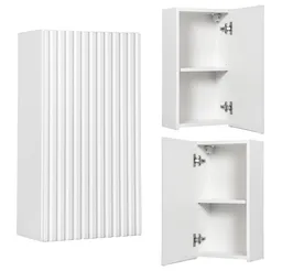 Lomadox Hängeschrank NEWPORT-56-WHITE Wandschrank Badschrank, weiß, gerillte Front, ca. 30/57/19cm – Produktbild 1 von 1