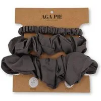 AGA PIE AGA.PIE Scrunchie-Set aus 100% Lyocell aus Bambuscellulose, Dunkelgrau, – Produktbild 1 von 1