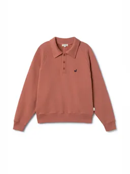 TWOTHIRDS TWOTHIRDS Damen vegan Polo Sweatshirt Leskov Adobe Rose – Produktbild 1 von 1