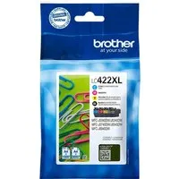 Brother Brother 4er Set Tintenpatrone LC-422XLBK/C/M/Y schwarz, cyan magenta, gelb – Produktbild 1 von 1