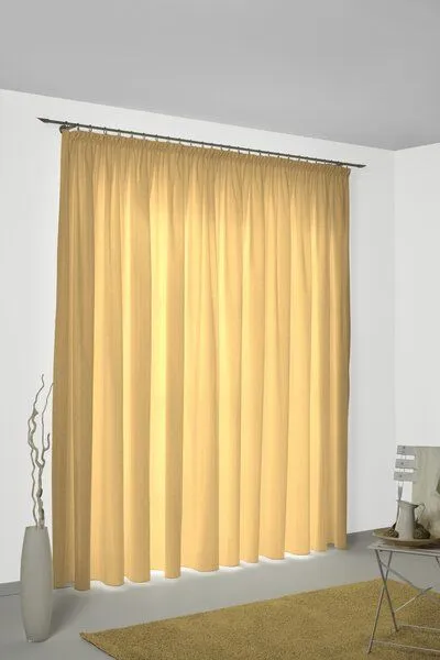 Nature by Adam Nature by Adam Vorhang aus 100% Bio-Baumwolle - Made in Germany - Graphic Ventus, Gelb, – Produktbild 5 von 7