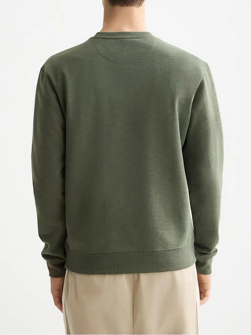 Scotch and Soda Scotch and Soda Pullover Logo Olivgrün, Grün, – Produktbild 3 von 5