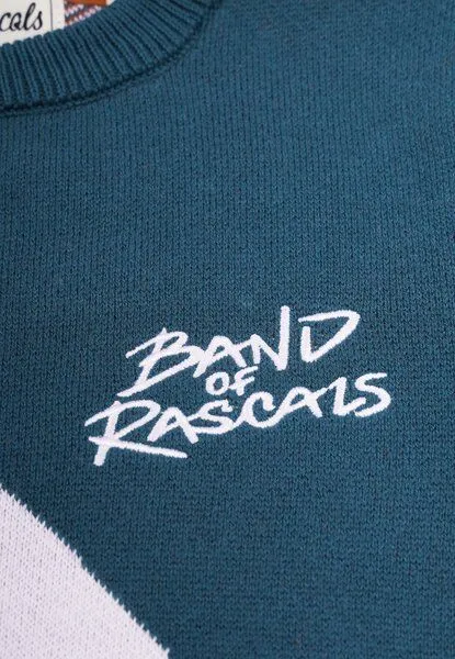 Band of Rascals Band of Rascals Wave Pullover, Dark-petrol-burned-brick, – Produktbild 4 von 4