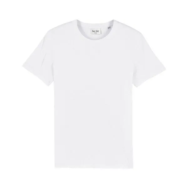 hey hey studios hey hey studios Herren T-Shirt „Rosa Kammermeier“ Siebdruck aus Bio-Baumwolle, Weiß, – Produktbild 4 von 4