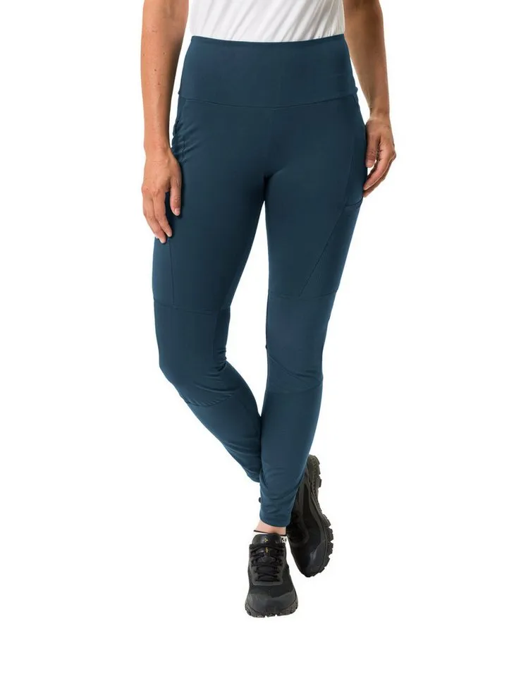 Vaude Vaude Funktionshose Women's Scopi Tights II (1-tlg) schnellstrocknende und strapazierfähige Outdoor-Hose, Blau, – Produktbild 2 von 4