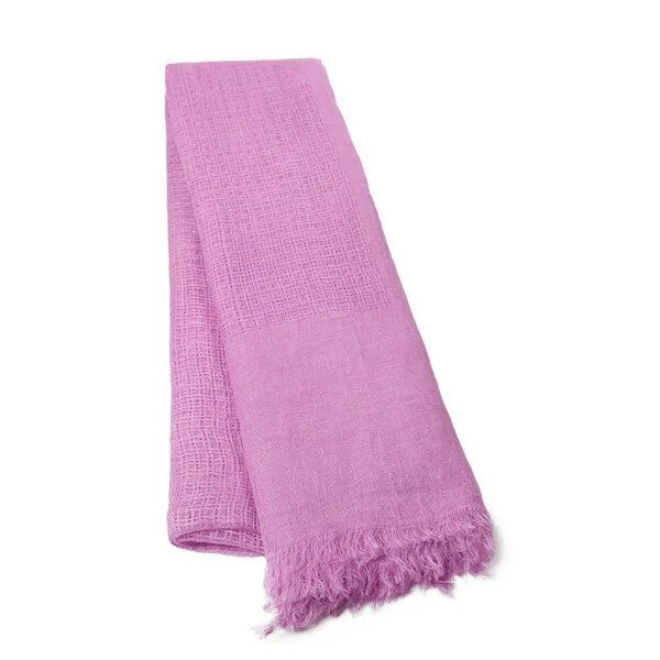 HeritageModa HeritageModa Handgefertigter Unisex-Leinenschal, Lila, – Produktbild 1 von 4