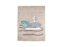 HANS NATUR HANS NATUR Kinderteppich Bio-Baumwolle "Wal" Maße 100 x 130 cm – Produktbild 1 von 1