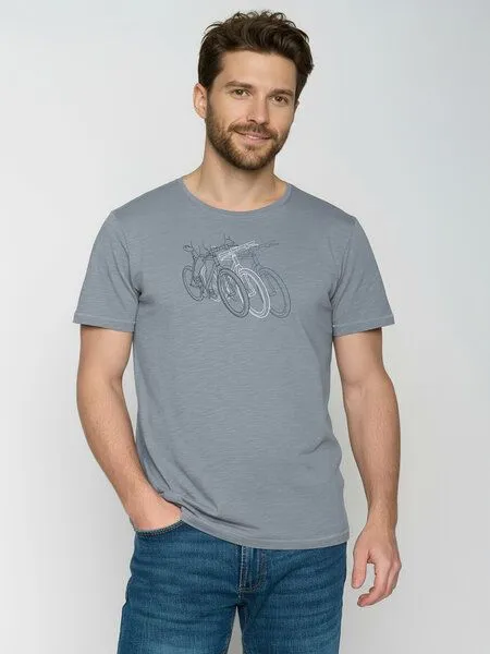 GreenBomb GREENBOMB Race Spice - Sportliches T-Shirt aus Bio-Baumwolle / hochwertiger Print / GOTS / Fair & Vegan, Lila (sea smoke), – Produktbild 1 von 4