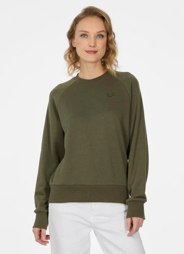 ragwear ragwear Sweatshirt JOALI unbrushed und elastisch, in super softer Qualität, Grün, – Produktbild 1 von 2
