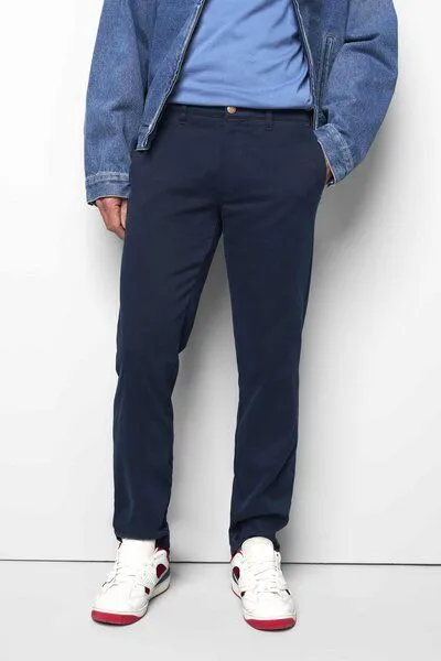 M 5 BY MEYER M 5 BY MEYER Sportliche Chino im Jersey Look, Blau (blau), – Produktbild 3 von 5