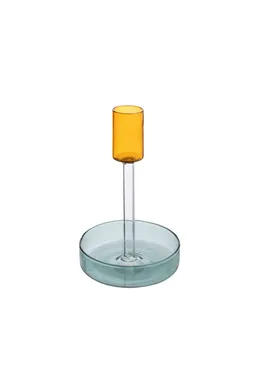 Tranquillo Kerzenhalter ORANGE RAINBOW - blau – Produktbild 1 von 1