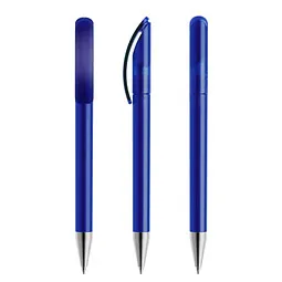prodir prodir® Drehkugelschreiber DS 3 mit Metallspitze, blaue Mine, dunkelblau gefrostet – Produktbild 1 von 1
