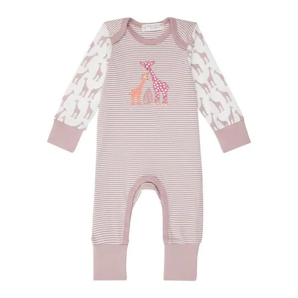 Sense Organics sense-organics Baby Schlafanzug *Giraffe* GOTS & Fair Trade | Sense Organics, Mauve, – Produktbild 1 von 1