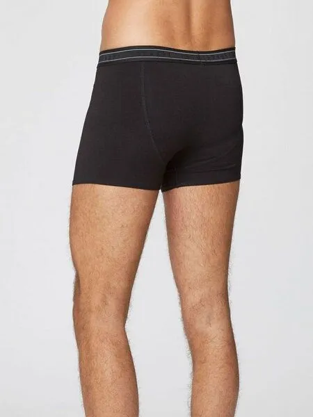 Thought Thought Arthur Plain Bambus Boxers, Black, – Produktbild 4 von 4
