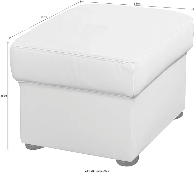 sit&more Hocker Bansin, Braun, – Produktbild 1 von 4