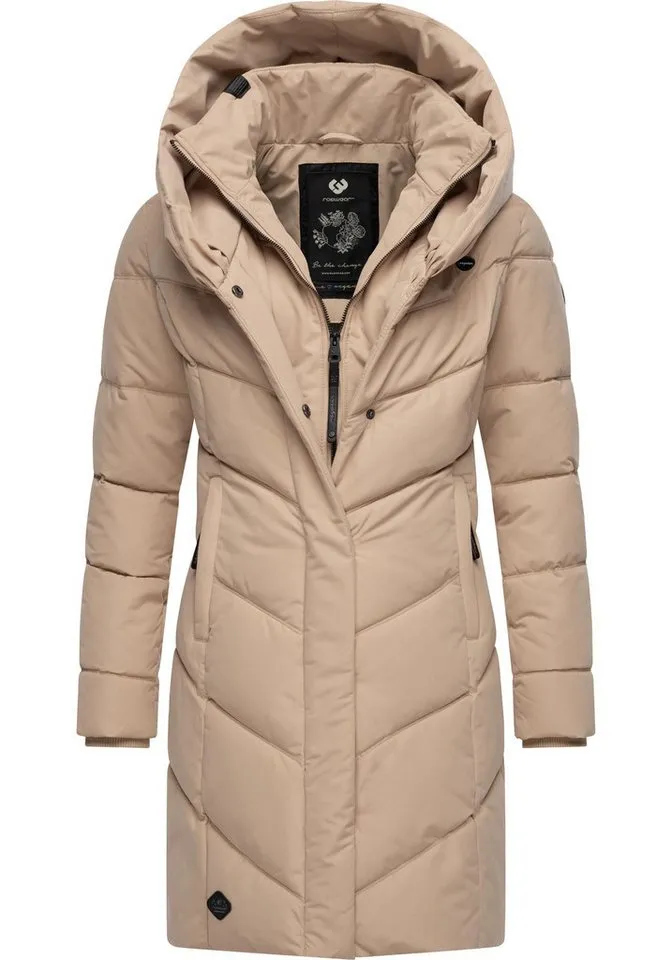 ragwear ragwear Steppmantel Natalka stylischer, gesteppter Winterparka mit gefütterter Kapuze, Braun, – Produktbild 2 von 3