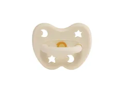 HEVEA Schnuller Milky White kiefergerecht Stern & Mond ab 3 Monate, Naturkautschuk – Produktbild 1 von 1