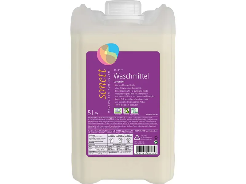 Sonett Sonett Waschmittel Lavendel - 5L – Produktbild 1 von 2