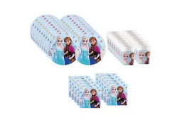 Procos Einweggeschirr-Set Frozen Partygeschirr Set 52-tlg Kindergeburtstag Eiskönigin Teller, 16 Personen – Produktbild 1 von 1