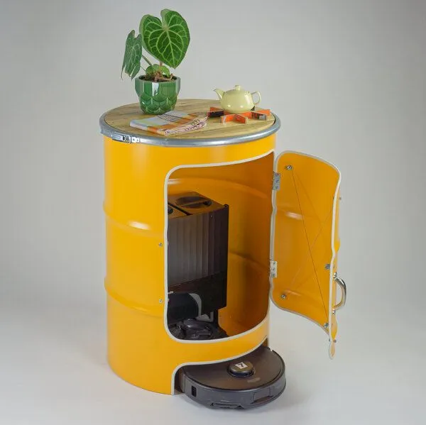 Lockengelöt Lockengelöt RoboHaus - Behausung für Staub- und Wischroboter, Sonnengelb (pulverbesch.), – Produktbild 3 von 4