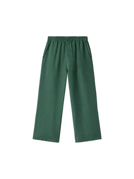 FUXBAU FUXBAU Frauen Leinenhose, Grün, – Produktbild 2 von 4