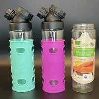 JN JuNiki's JN JuNiki's Set: 2x JuNiki´s Würstchen® Verschluss + Silikonhüllen (grün + blau oder pink + türkis) – Produktbild 1 von 1