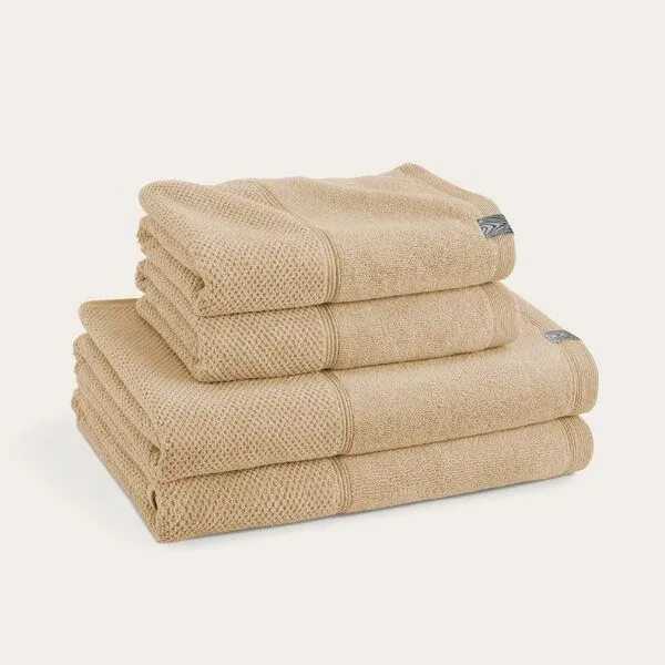 Kushel Towels Kushel Towels The Daily Set - Tagesset aus Biobaumwolle und Holzfaser, Biscuit beige, – Produktbild 1 von 4