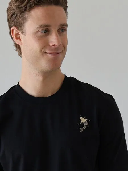 Kultgut Kultgut Biofair - Reine Biobaumwolle /Shirt- Little Shark, Black, – Produktbild 1 von 4