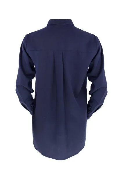 Sophia Schneider-Esleben Sophia Schneider-Esleben Unisex Shirt Lui, Navy - Hemd aus Tencel – Produktbild 2 von 4