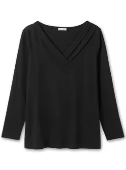 sheego by Joe Browns Langarmshirt schwarz – Produktbild 1 von 1