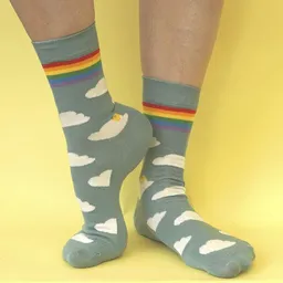 Fräulein Prusselise Fräulein Prusselise Wolke Socken Wolkenmatz Regenbogen, story, bunt gemustert – Produktbild 1 von 1
