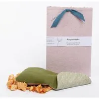 nahtur design nahtur-design Augenmaske zur Entspannung aus Leinen, Grün-moos, – Produktbild 1 von 1