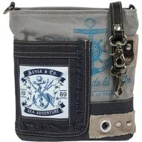 Sunsa Sunsa Maritim Umhängetasche. Blaue Crossover Tasche. Schultertasche – Produktbild 1 von 1
