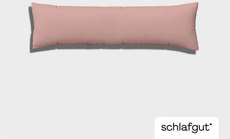 Schlafgut Schlafgut Seitenschläferkissenbezug Pure Seitenschläferkissen, (1 Stück), aus Bio-Baumwolle, Lila, – Produktbild 3 von 5