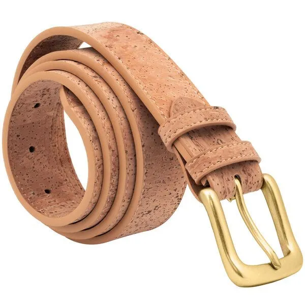 Simaru Simaru Kork-Gürtel Bayonne – vegane Lederalternative für Damen & Herren, Beige, – Produktbild 1 von 3