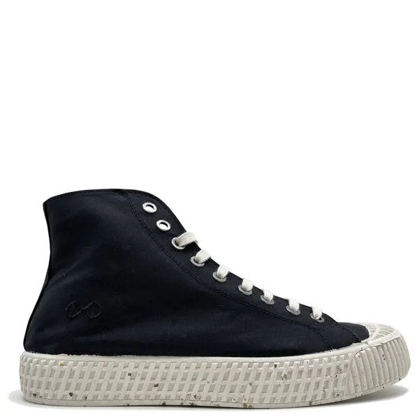 nat-2 Veganer Sneaker nat-2 Mono ETA waterproof aus Biobaumwolle, Black (schwarz), – Produktbild 1 von 4