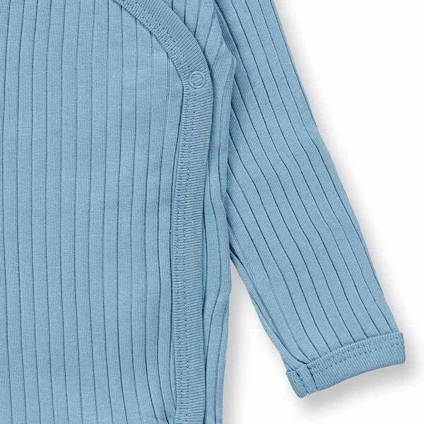 Sense Organics sense-organics Wickel Langarmbody, Modell YGON, Helles denimblau, – Produktbild 4 von 4