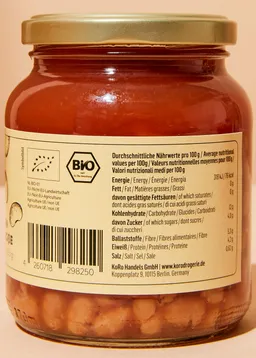 KoRo Weiße Bio Bohnen in Tomatensoße 350 g – Produktbild 1 von 1