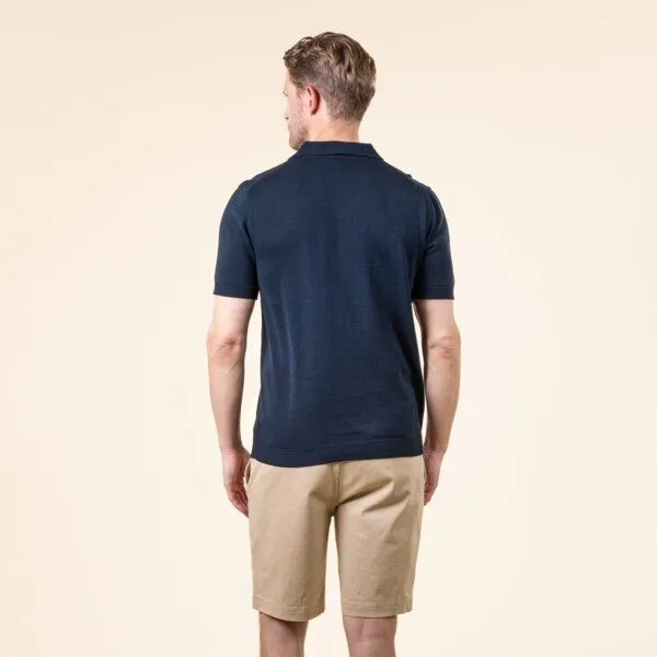 Living Crafts Living Crafts Polo-Shirt - TAAROS, Midnight (blau), – Produktbild 3 von 4